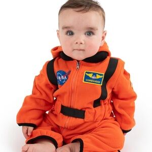 Orange Astronaut Costume for Kids